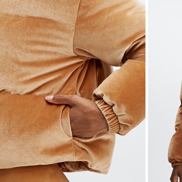 VELVET PUFFER COAT IN GOLDEN 🍯 HONEY ✨ - Picture 8 of 8